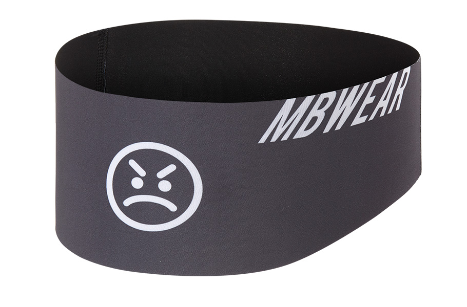 MBWEAR HEAD BAND - SMILE GRIJS