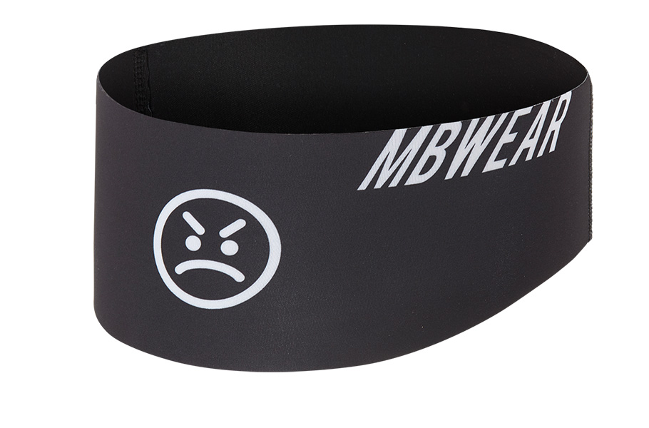 MBWEAR HEAD BAND - SMILE ZWART