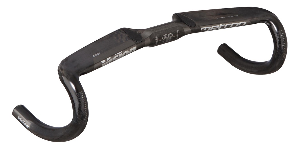 VISION HANDLEBAR METRON 4D FLAT MAS W/O EXT. DI2 A9 CARBON/GREY