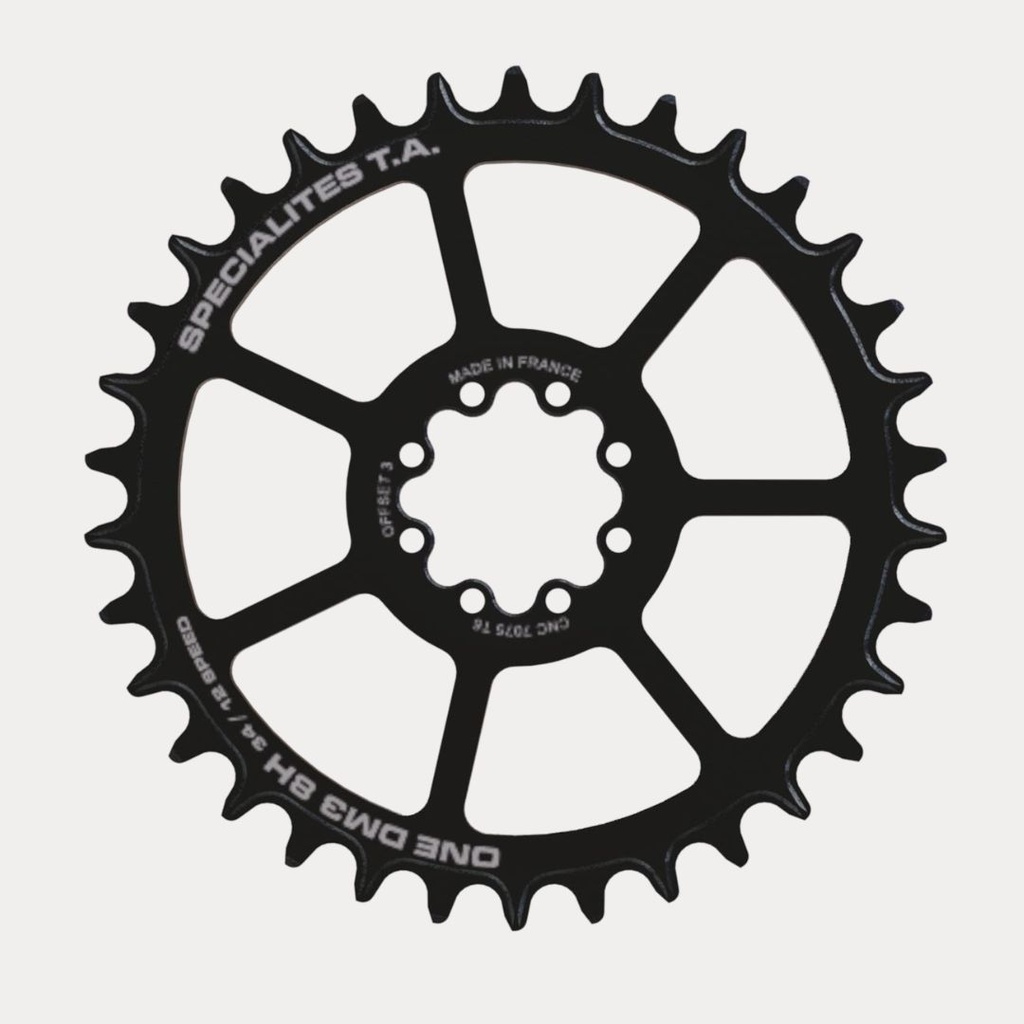 SPECIALITES TA KETTINGBLAD ONE DM3 8H BOOST (SRAM 11/12S/OFFSET 3MM) DIRECT MOUNT ZWART