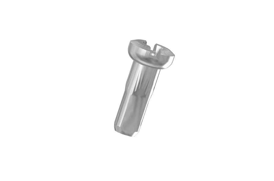 SAPIM NIPPLES [14G] 14MM ALUMINIUM (20 PIECES) SILVER