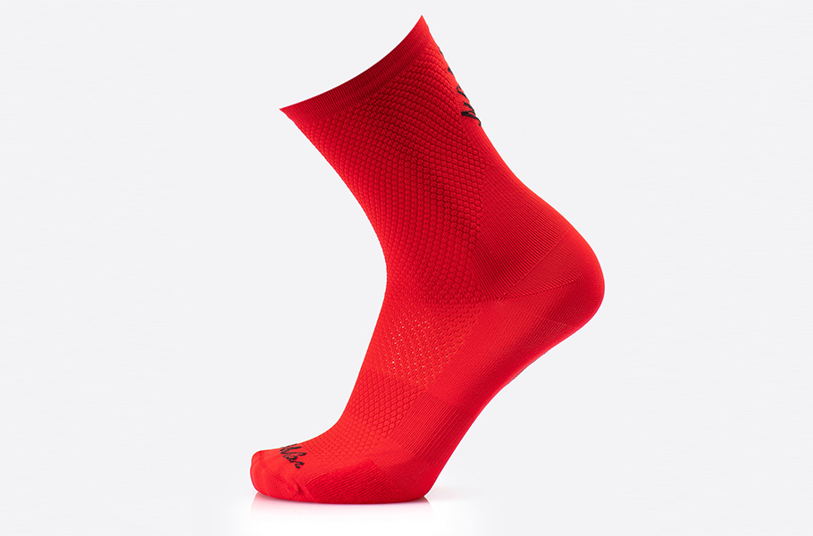 MBWEAR CHAUSSETTES STELVIO H15 ROUGE