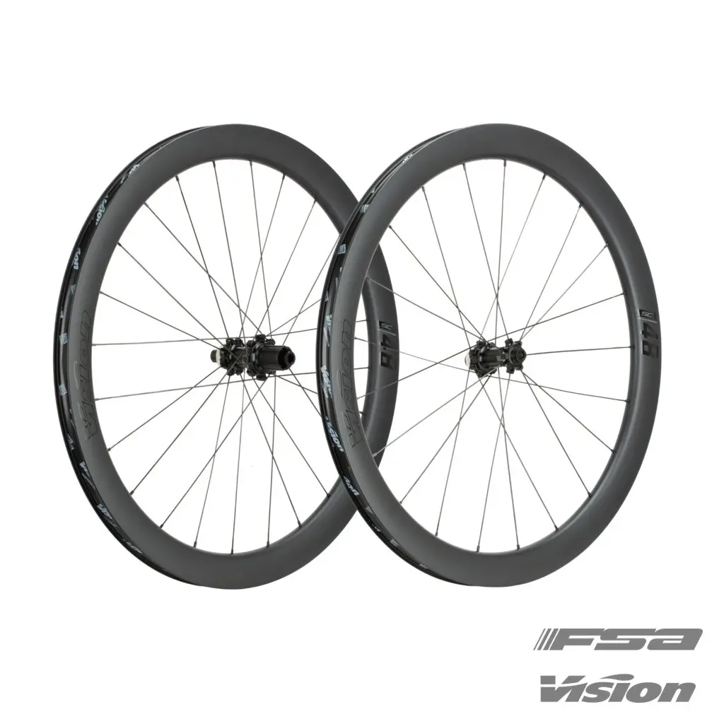 PAIRE DE ROUES VISION CARBON SC 48 i25 DISC CL (TUBELESS READY CLINCHER)