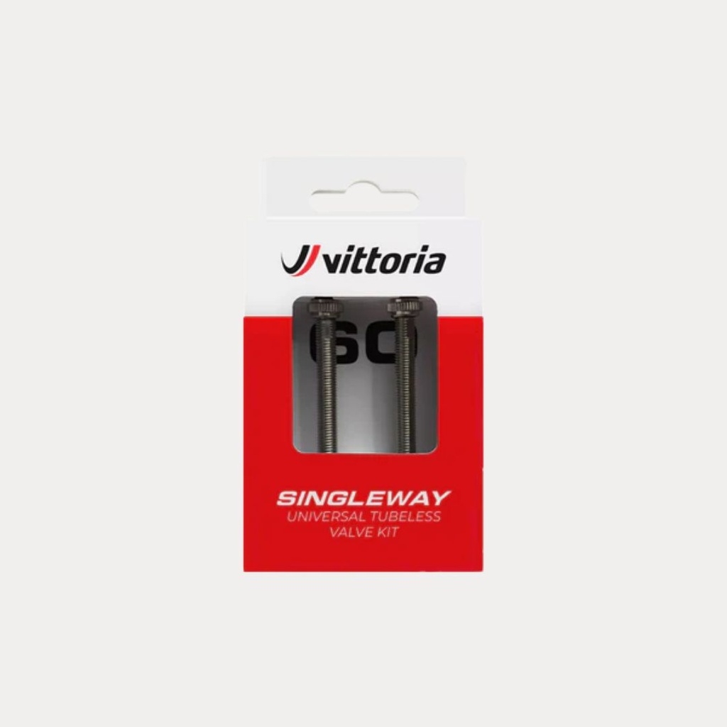 VITTORIA VALVE SINGLEWAY TUBELESS BRASS 60MM (SET 2 PCS)