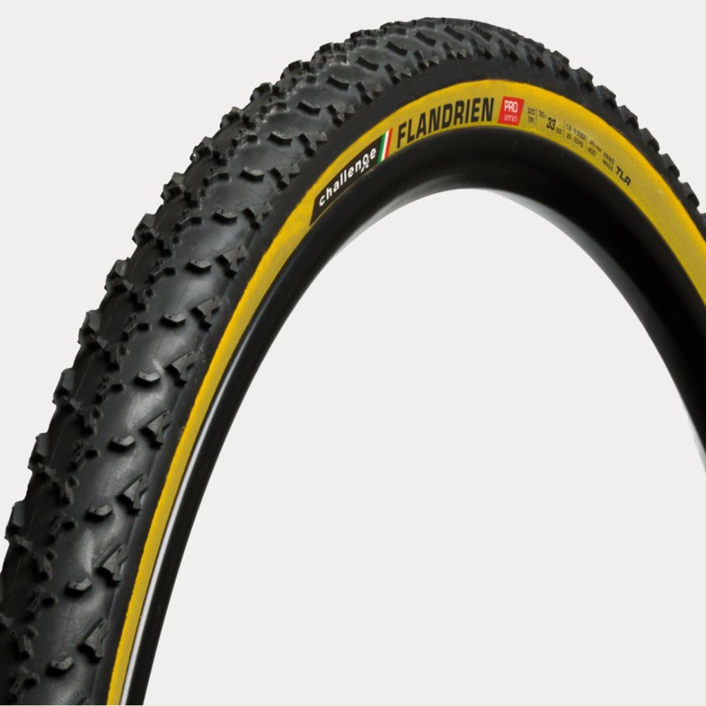 CHALLENGE BUITENBAND CROSS FLANDRIEN {PRO} {TLR} (OPEN TUBULAR) ZWART/TAN