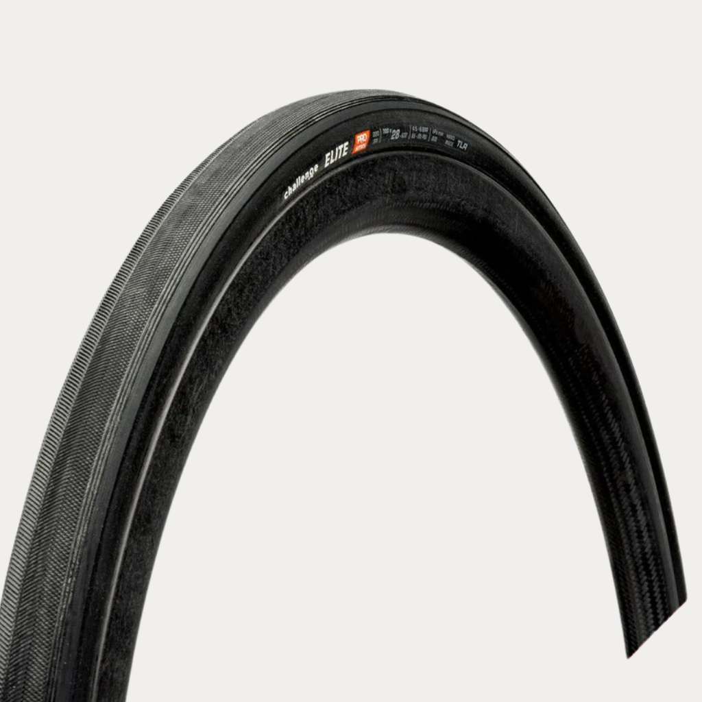 CHALLENGE PNEU EXTÉRIEUR ROUTE ELITE {PRO} {TLR} (TUBE OUVERT) NOIR/NOIR