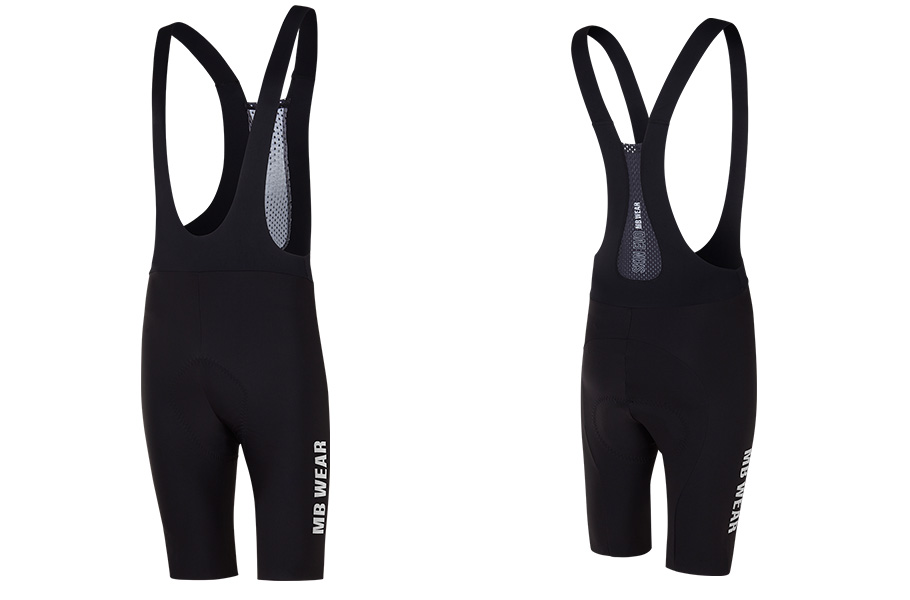 MBWEAR BIB SHORTS MAN - SKIN EVO - ZWART/WIT