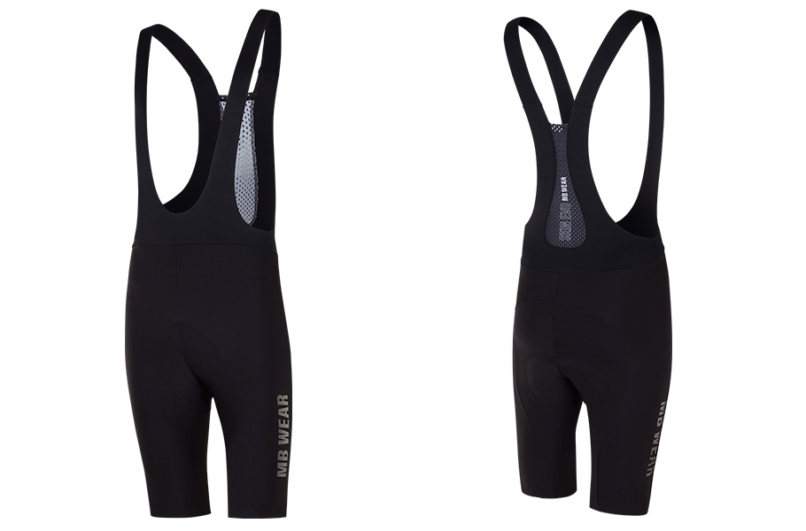 MBWEAR BIB SHORTS WOMAN - SKIN EVO - BLACK/BLACK