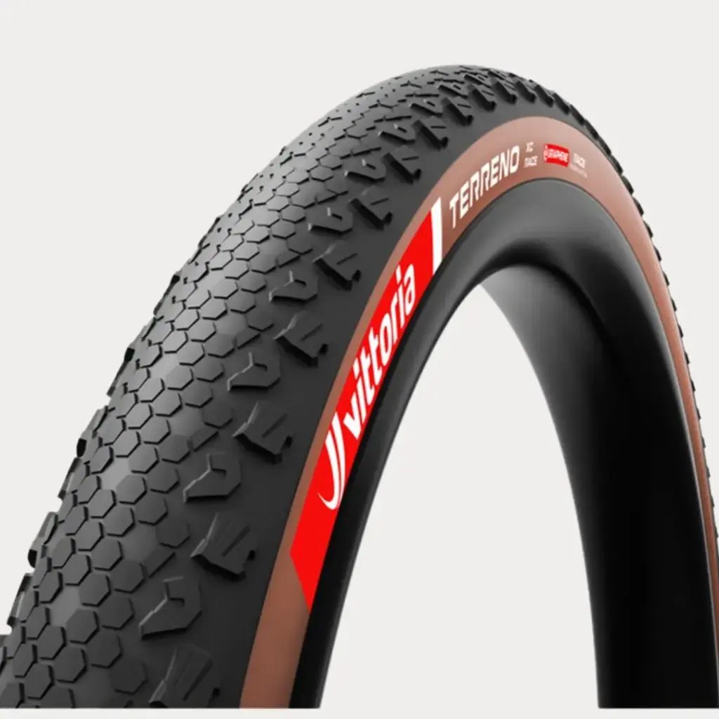 VITTORIA OUTER TIRE  MTB TERRENO (XC RACE TLR) BLACK-BROWN