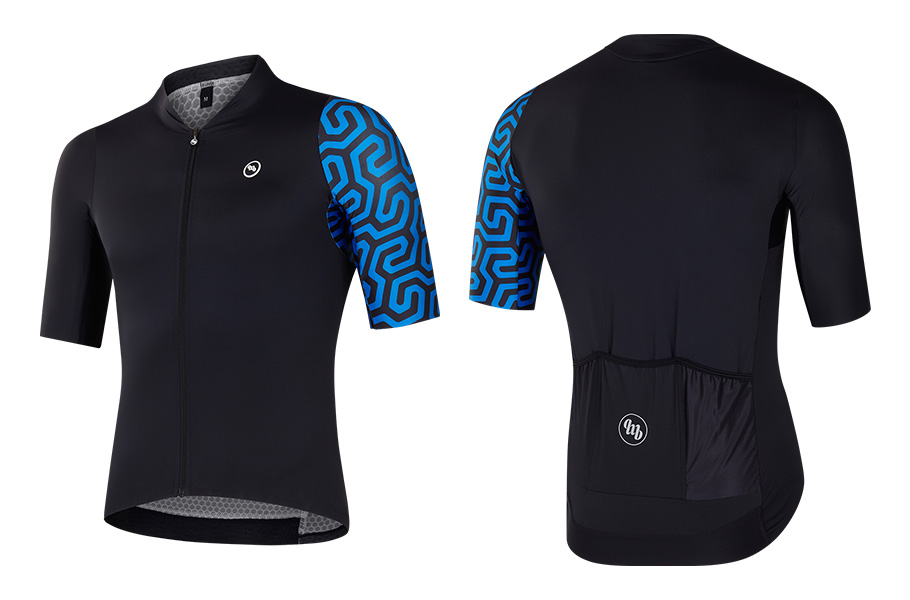 MBWEAR JERSEY MAN - LUX EVO - ZWART/BLAUW