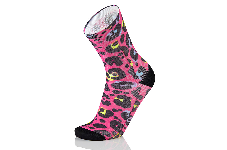 MBWEAR SOCKS FUN H15 CHRISTMAS LEOPARD PINK