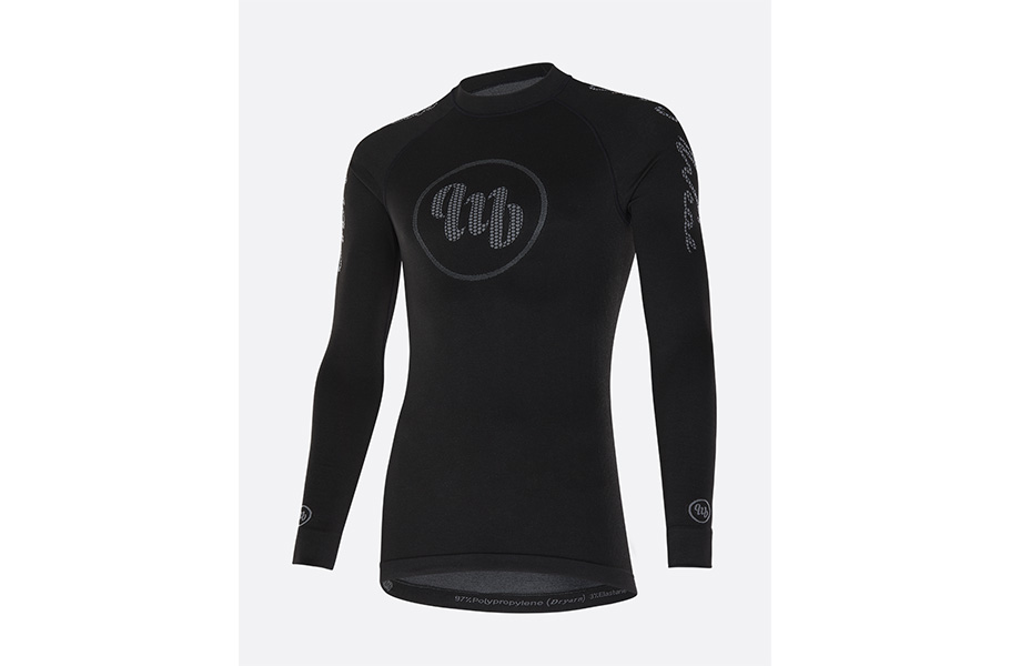 MBWEAR UNDERWEAR - WINTER SHIRT LONG SLEEVE - ZWART