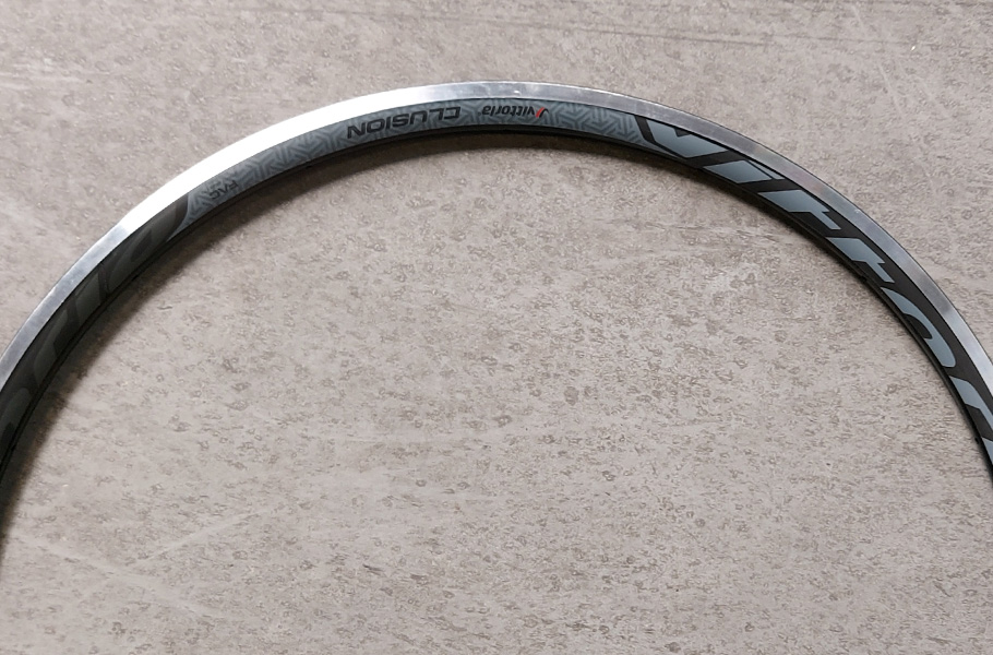 VITTORIA SPARE-PARTS FRONT RIM ROAD 16H BLACK ALLOY - WX480S WITH STICKER AND QR CODE - ELUSION