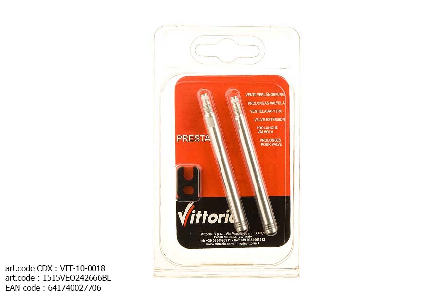 RALLONGE DE SOUPAPE VITTORIA (2pcs + CLÉ)