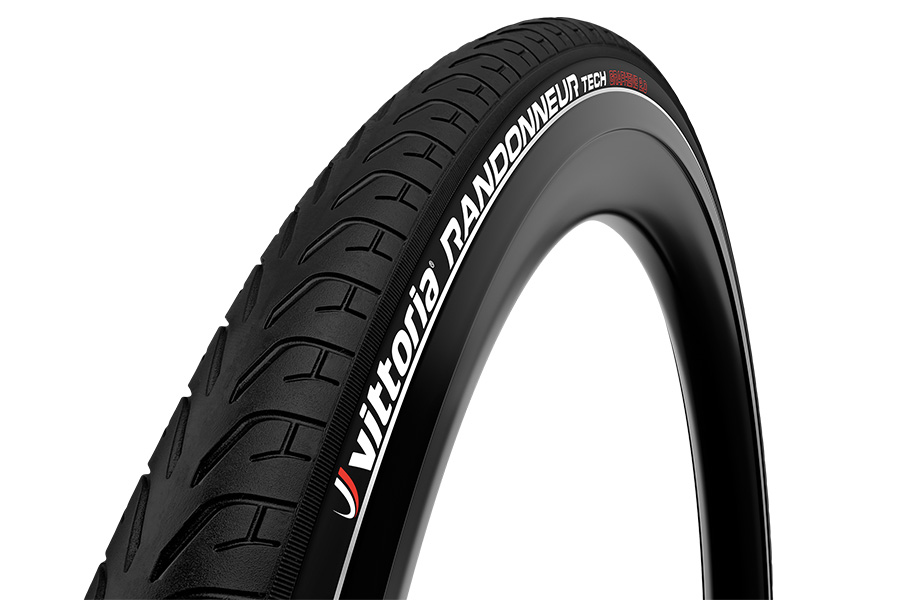 VITTORIA OUTER TIRE RANDONNEUR TECH 28'' (THREADED TIRE) BLACK-BLACK