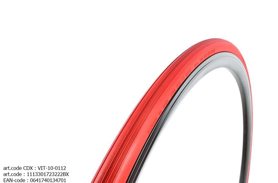 VITTORIA OUTER TIRE ZAFFIRO PRO HOME TRAINER (FOLDING TIRE) RED (23 mm)