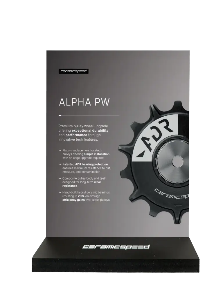 CERAMICSPEED Présentoir ALPHA Pulley Wheel Retail Display