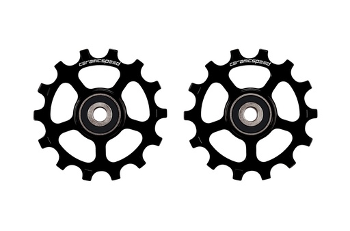 [103343] CERAMICSPEED Derailleurwieltjes SRAM Eagle, 12s NW (Zwart, Standaard)