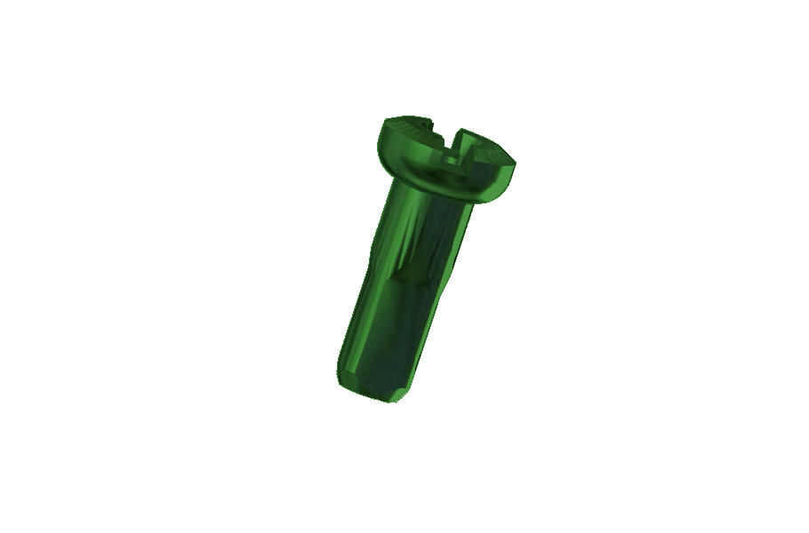 NIPPES SAPIM [14G] 14MM ALUMINIUM (100 PIÈCES) VERT FONCÉ