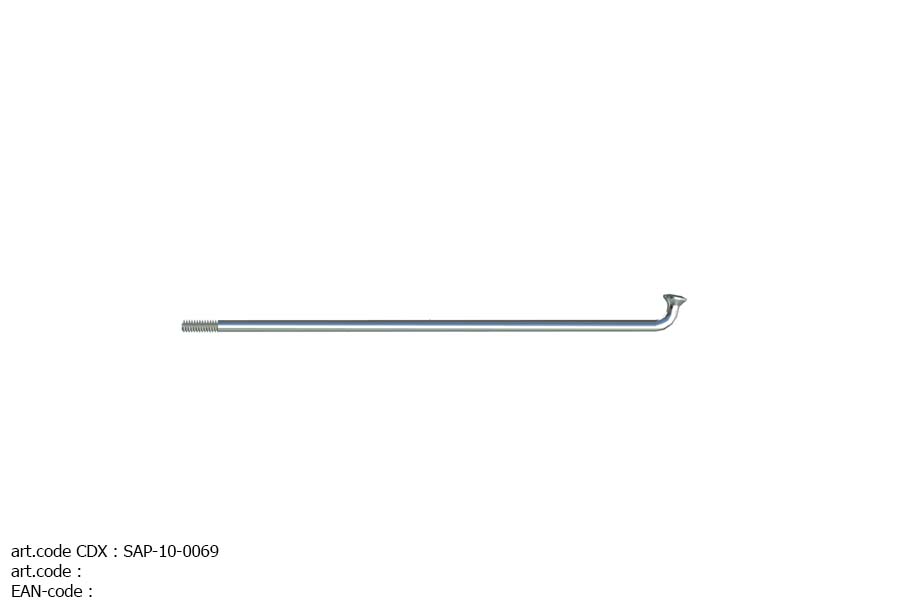 SAPIM SPAKEN (EXCL. NIPPELS) LEADER [14G] INOX (500 STUKS) ZILVER