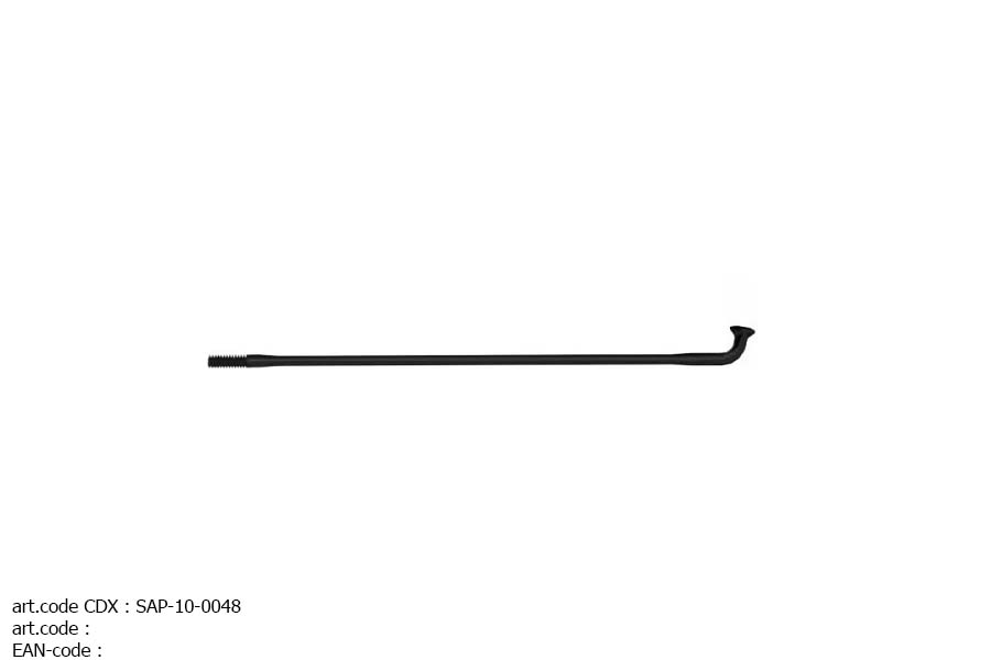 SAPIM SPOKES RACE [14G] INOX (100 PIECES) BLACK