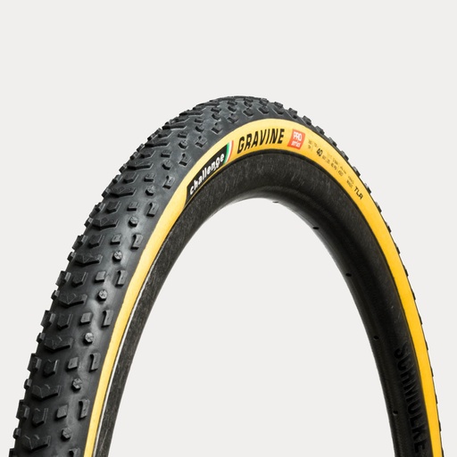 CHALLENGE TYRE GRAVEL GRAVINE {PRO} {TLR} (OPEN TUBULAR) BLACK/TAN