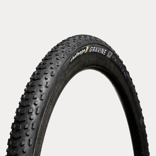 CHALLENGE TYRE GRAVEL GRAVINE {XP} {TLR} (OPEN TUBULAR) BLACK/BLACK