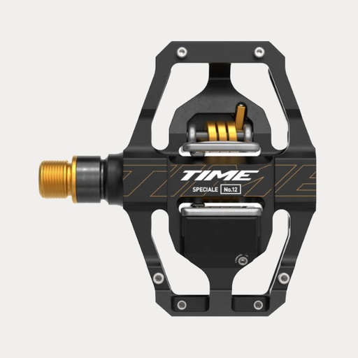 [00.6718.029.001] TIME MTB PEDALEN SPECIALE 12 LARGE TITANIUM ZWART GOUD