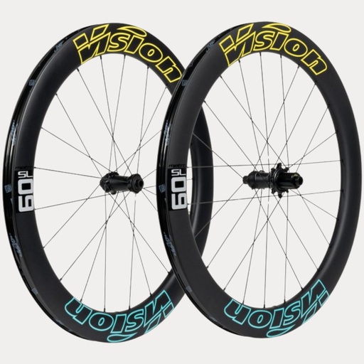 [710-0152231036] PAIRE DE ROUES VISION METRON 60 SL DISC CL SHIMANO 11 (TUBELESS READY CLINCHER) CAVENDISH