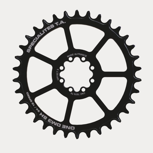 SPECIALITES TA KETTINGBLAD ONE DM3 8H BOOST (SRAM 11/12S/OFFSET 3MM) DIRECT MOUNT ZWART