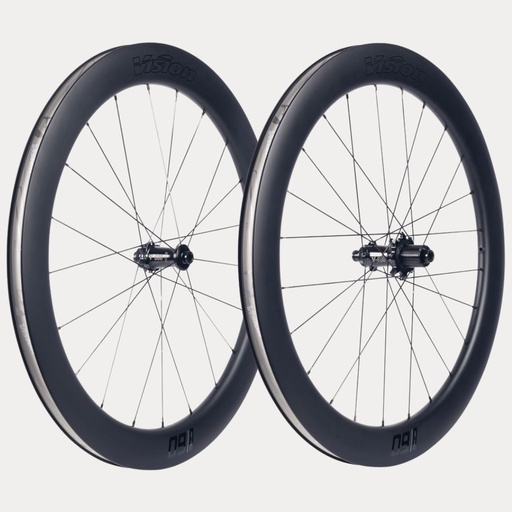 PAIRE DE ROUES VISION CARBON SC 60 SL i23 DISC CL (TUBELESS READY CLINCHER)