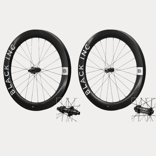 BLACK INC WHEELSET (GRAVEL) 64 INCL. CERAMIC BEARINGS