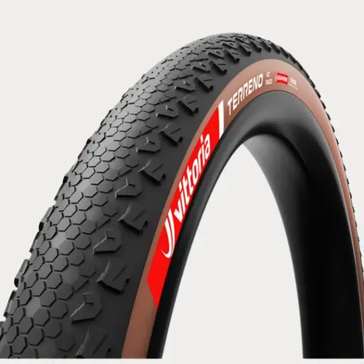 VITTORIA OUTER TIRE  MTB TERRENO (XC RACE TLR) BLACK-BROWN