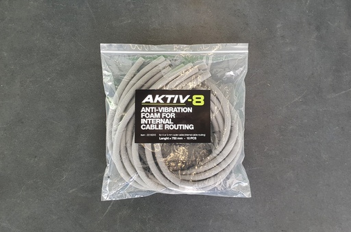 [AK8-18-4001_AZAK] AKTIV-8 ANTI-VIBRATION FOAM FOR INTERNAL CABLE ROUTING Ø6.0mm L=750MM (10PCS. IN BAG)