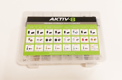 [2020042] AKTIV-8 HYDRO CABLES SHORT BOX (SHIMANO/ MAGURA/ SRAM/ TEKTR/ HAYES/ FORMULA/ AVID)