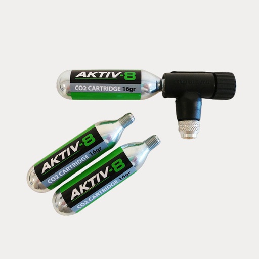 [AK8-17-2004_ASET] AKTIV-8 SET - CONTROL DRIVE & 3 CO2 LUCHTPATRONEN (16GR) MET SCHROEFDRAAD