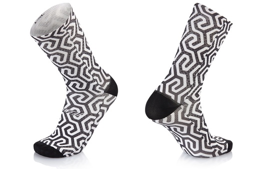 CHAUSSETTES MBWEAR - FUN H16 - NOIR ET BLANC