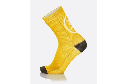 MBWEAR CHAUSSETTES FUN SMILE H15 JAUNE