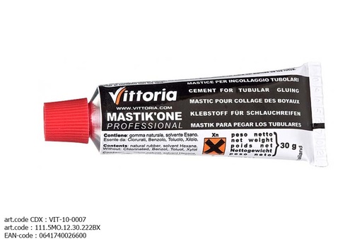 [1115MO1230222BX] ADHÉSIF VITTORIA MASTIK-ONE TUBE (BOITE 12 TUBES 30GR)