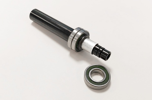 [1W15SCHS011] VITTORIA SPARE-PARTS AXLE WITH 2 BEARINGS FORCED WITH STEEL RING + OPPOSITE BEARING