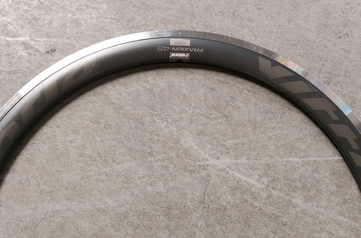 [1W15SCRM001] VITTORIA SPARE-PARTS FRONT RIM FRAXION 45 ROAD 16H  - CR1307 - ALLOY/CARBON WITH STICKER FRAXI45 QR