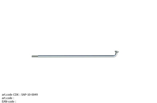 SAPIM SPAKEN (EXCL. NIPPELS) LEADER [13G] INOX (100 STUKS) ZILVER