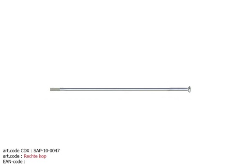 SAPIM SPOKES RACE [14G] INOX (100 PIECES) BLACK {STRAIGHT HEAD}