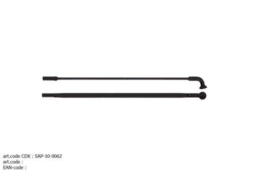 SAPIM SPOKES CX RAY INOX (20 PIECES) BLACK