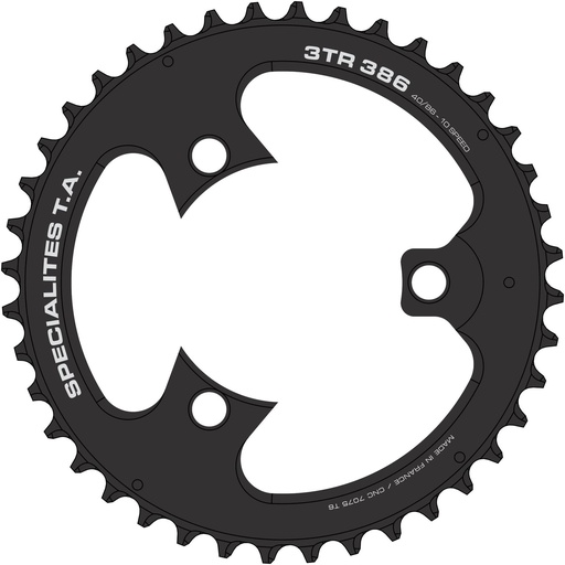 SPECIALITES TA CHAINRING 3TR (10S) PITCH 86 OUTER BLACK (FSA ATB 3-ARM)