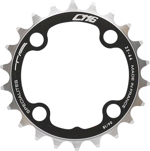 [PL41064149-22] SPECIALITES TA CHAINRING C116 (9S) PITCH 64 INNER BLACK (SHIMANO XTR MODEL 960)