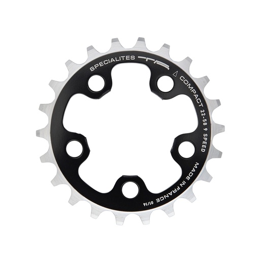 SPECIALITES TA CHAINRING COMPACT (9S) PITCH 58 INNER BLACK