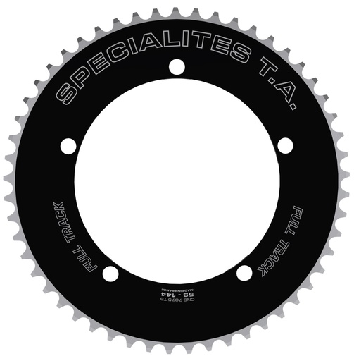 SPECIALITES TA CHAINRING FULL TRACK - PISTE PITCH 144 BLACK-CNC