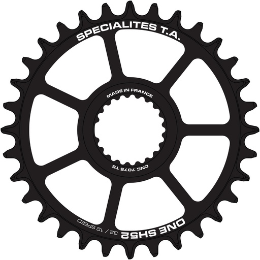 SPECIALITES TA CHAINRING ONE SH52 SHIMANO (11/12V) DIRECT MOUNT NOIR MAT