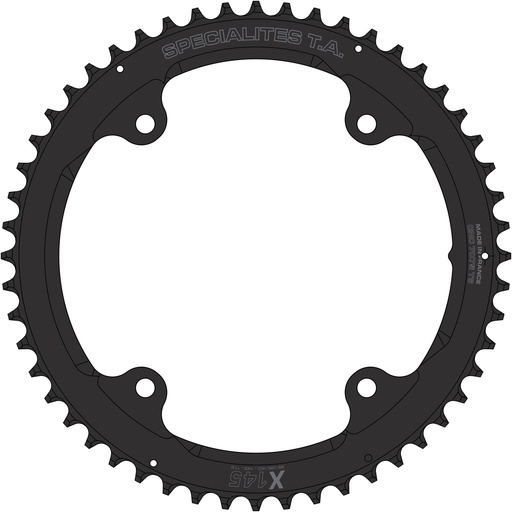 SPECIALITES TA CHAINRING X145 (11S) PITCH 145 OUTER DARK GREY (CAMPAGNOLO 11 SPEED CARBON)